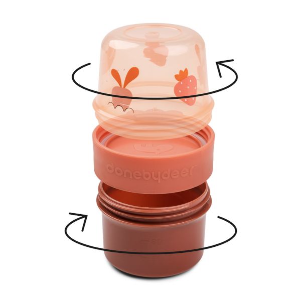 Done By Deer Birdee 2-Way Snackbox - Small - Sand