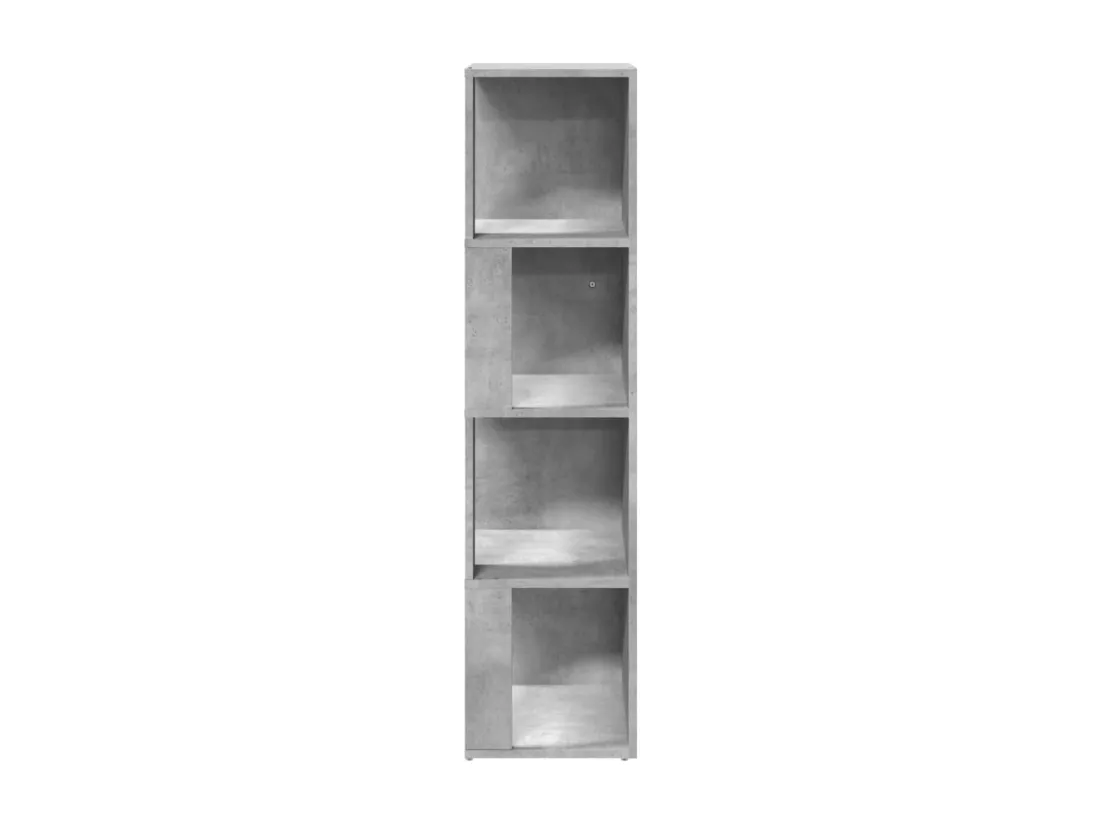 Armoire d'angle Gris béton 33x33x132 cm Bois d’ingénierie