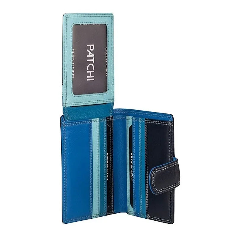 Patchi Portemonnee Pasjesetui BLAUW-MULTI