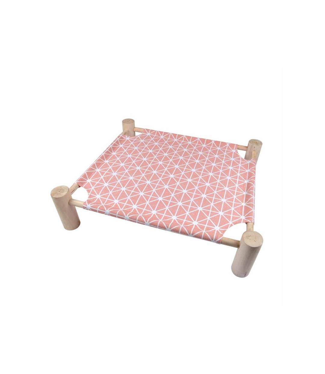 Paris Prix - Lit Hamac Pour Chat En Bois boho 53cm Rose