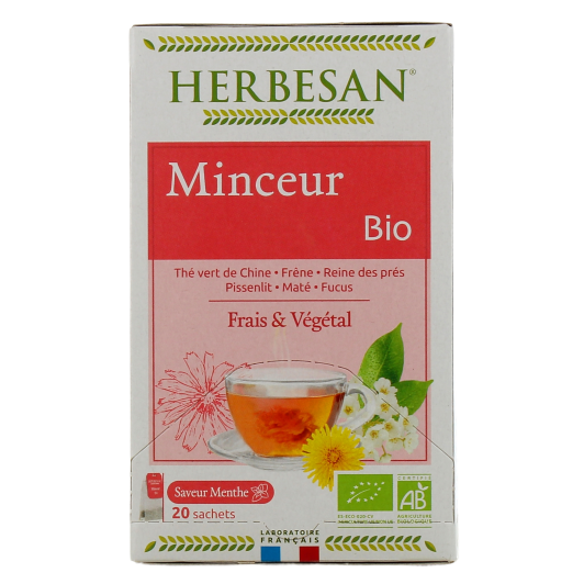 Herbesan infusion bio Minceur - Tisane pour mincir - Thé vert
