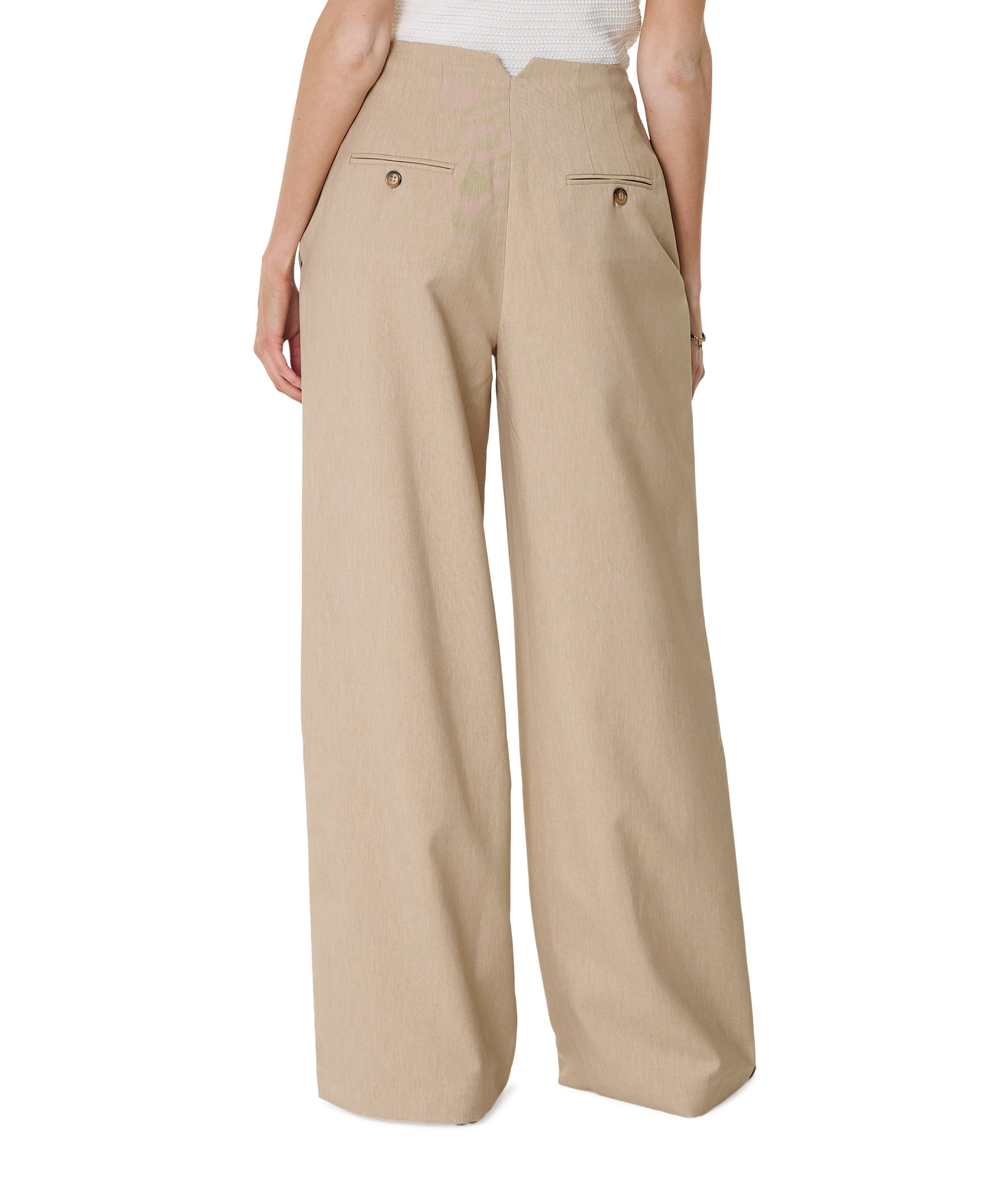 Est'Seven Dames pantalon beige