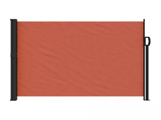 Auvent latéral rétractable terre cuite 120x500 cm