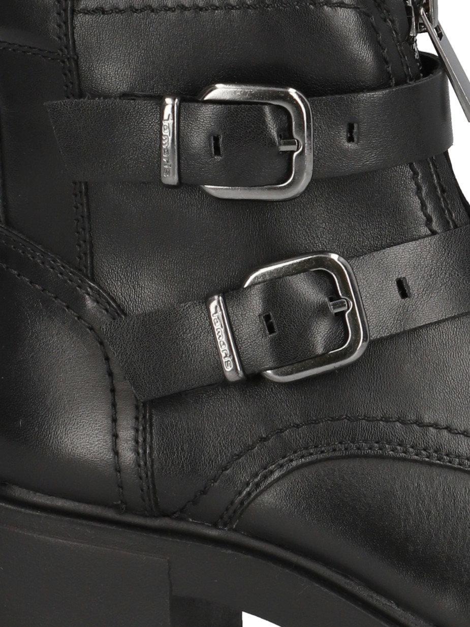 Lederkombination Boot