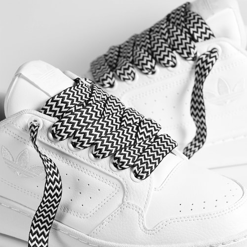 Baskets NY 90 Cloud White Core Black x Superlaced Gros Lacet Noir Blanc