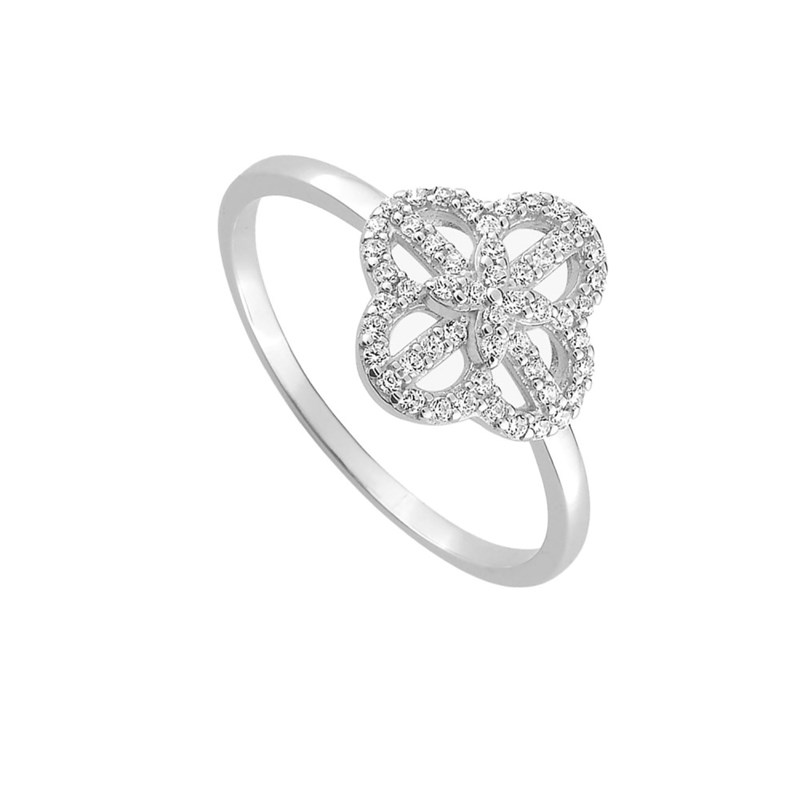 Bague Femme - Or 18 Carats - Diamant 0,21 Carats