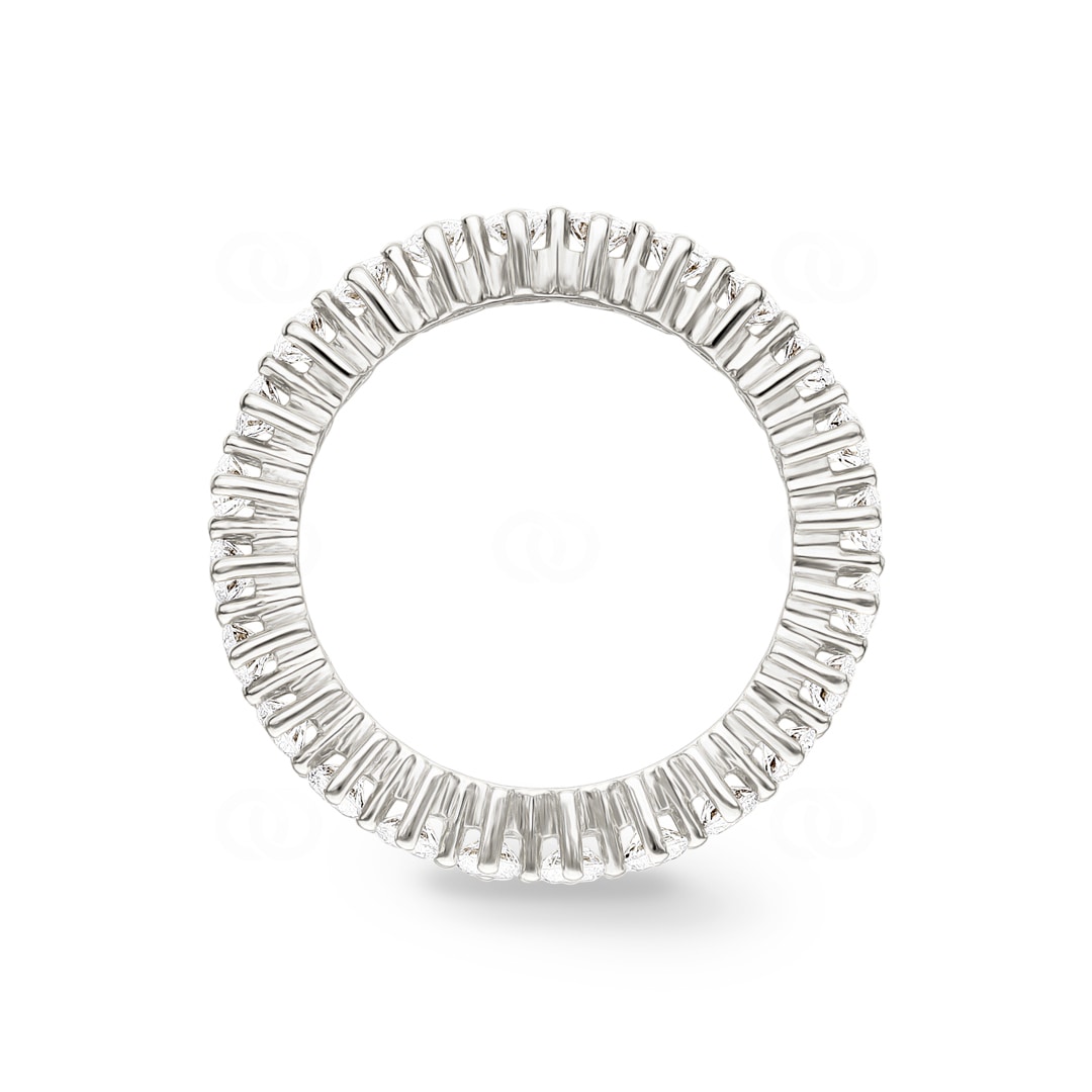 Mémoire-Ring 750/18 K Weissgold mit Diamanten 1.60 ct H/si