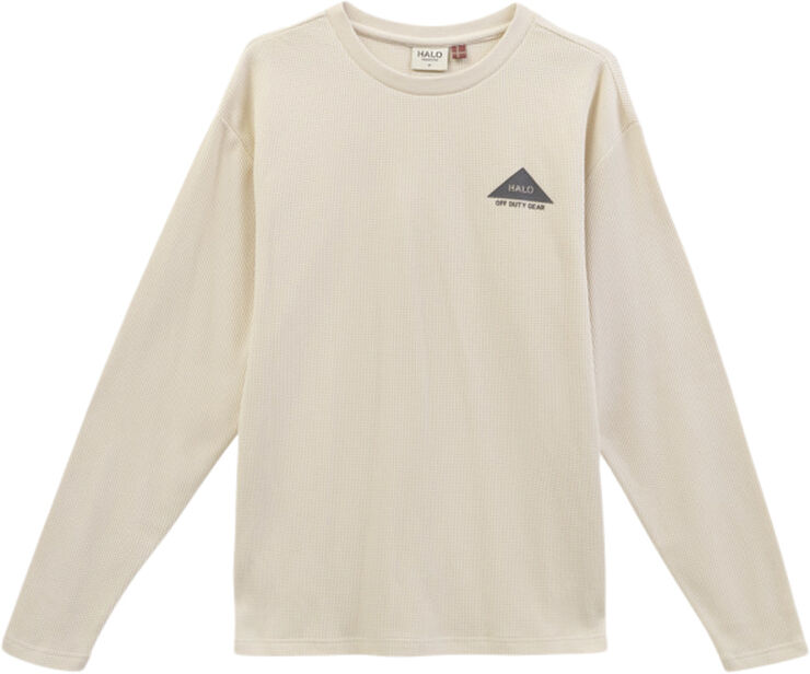 Newline HALO HALO GEAR WAFFLE L/S T-SHIRT Oyster gray/oyster gray