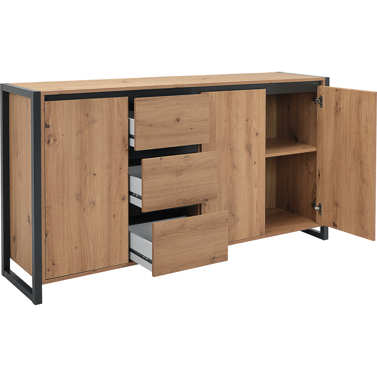 Kommode Verden Dekor Eiche Artisan 160 x 88 x 40 cm