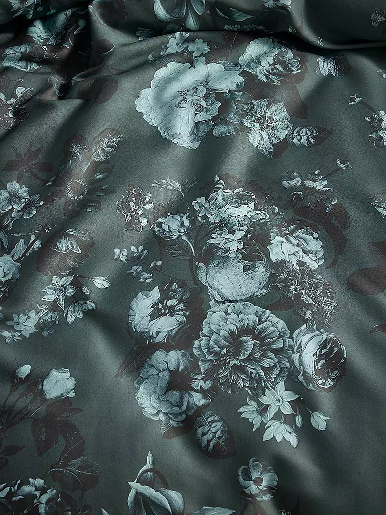ESSENZA Twill Bettwäsche FLORICE 70x90cm / 140x200cm Balsam Green dunkelgrün