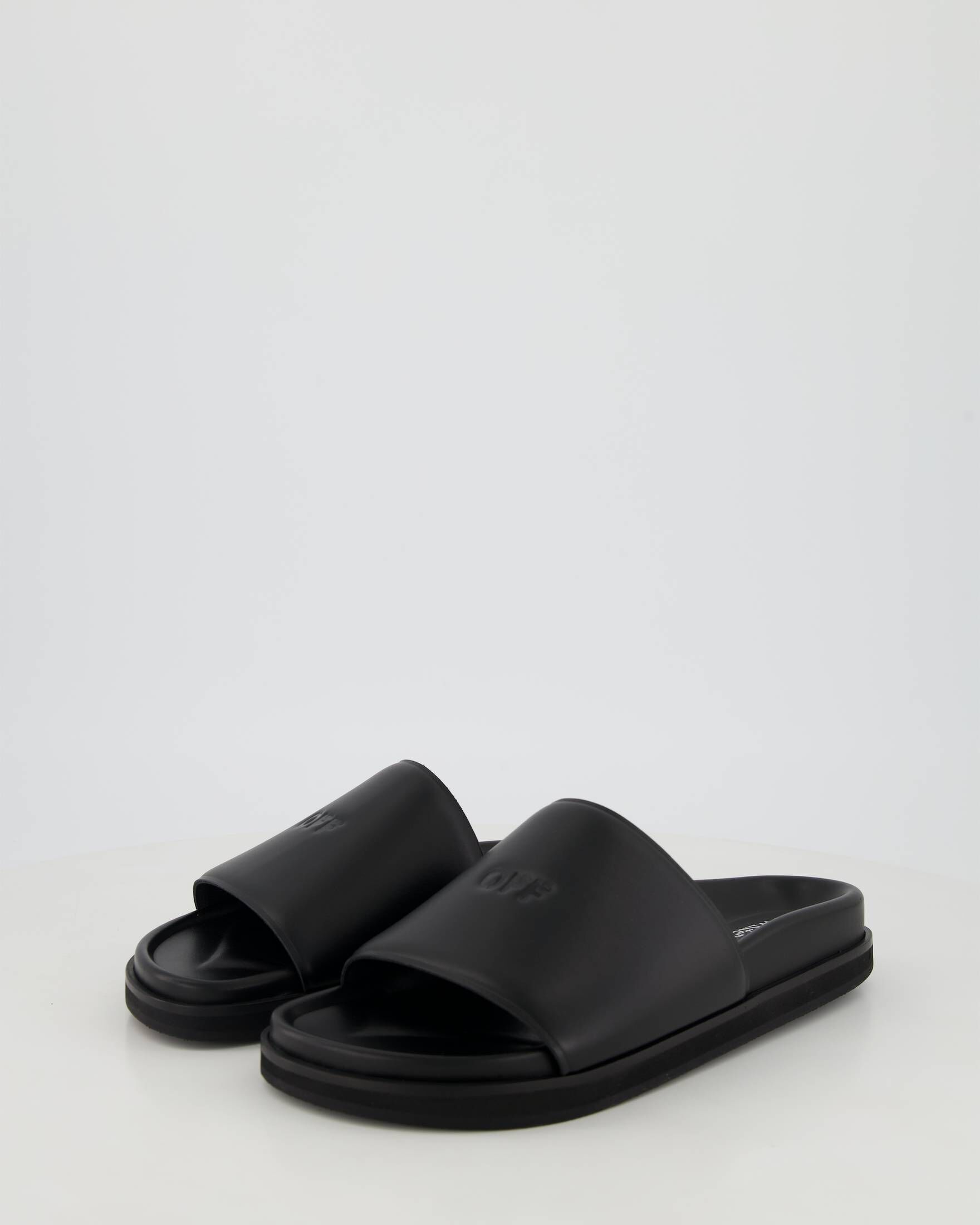 Off-White| Herren Pantoletten CLOUD OF STAMP SLIDER aus Leder