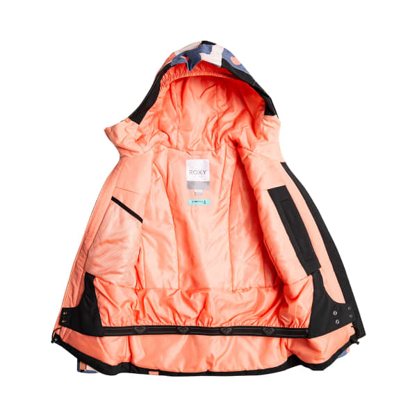 Veste de ski ROXY SILVERWINTER GIRL PINK SALT PRIMA