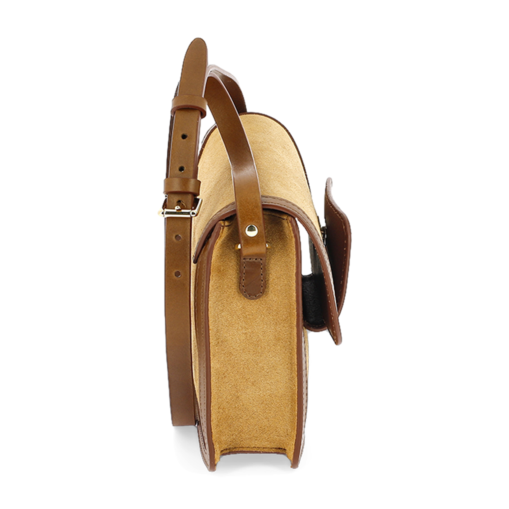 LE MISCHKA VELOURS - Sac bandoulière en cuir | Marron