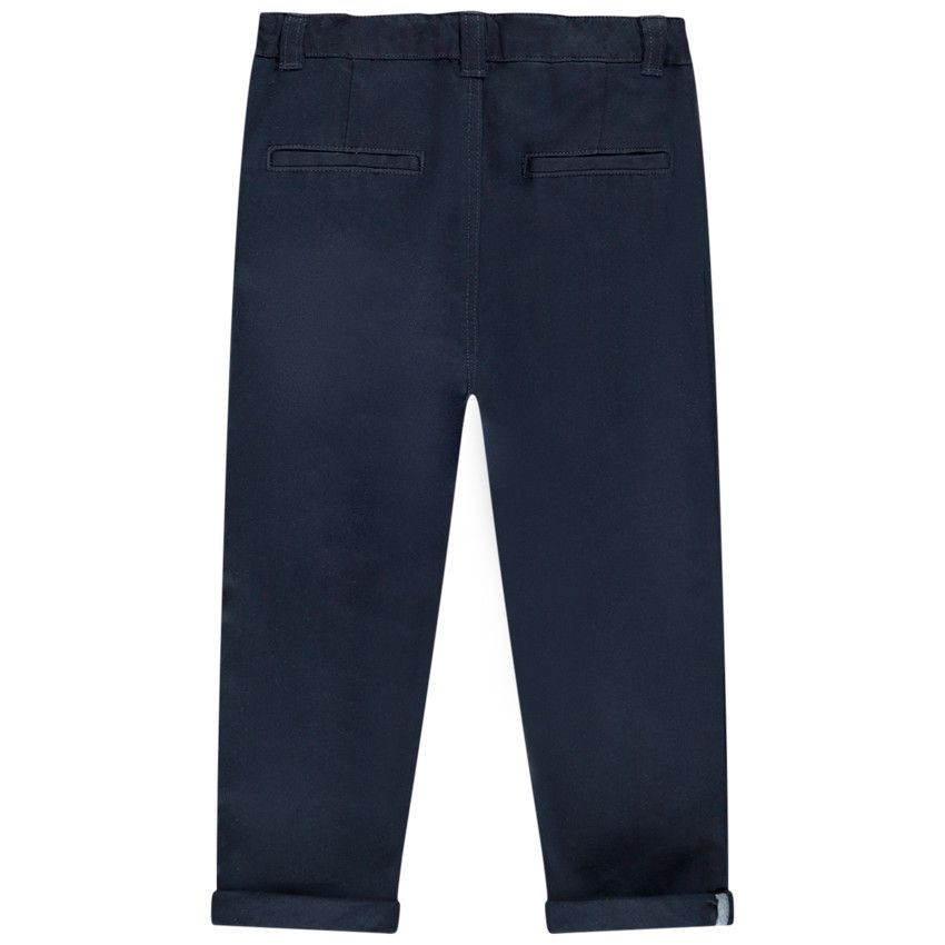 Pantalon en twill uni pour bébé garçon - Bleu marine
