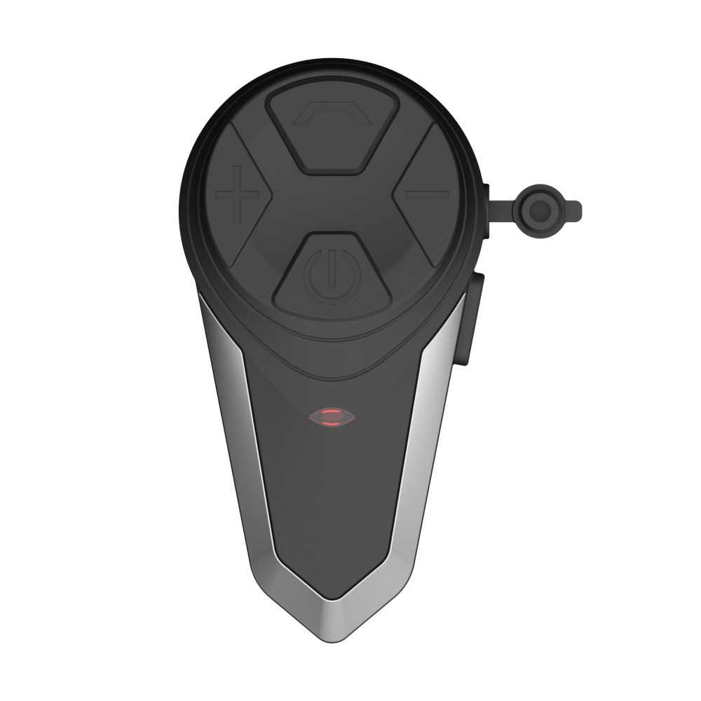 Spritzwasserfestes (IPX6) Motorrad Helm Intercom Bluetooth Headset FM Radio (bis zu 3 Benutzer) - Schwarz
