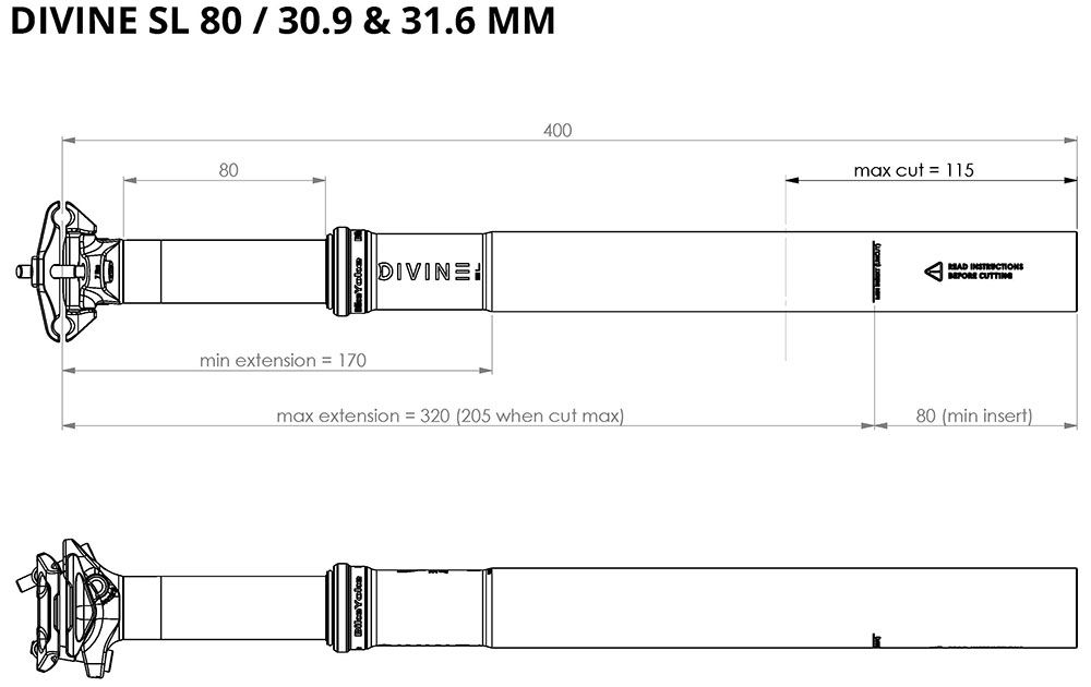 BikeYoke Divine SL 30,9 Vario-Sattelstütze kaufen | Bike-Discount