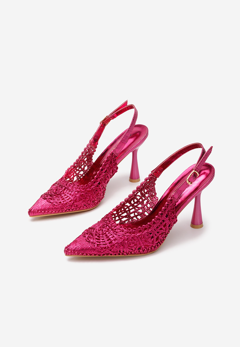 Chaussures à talon fin fuchsia Katherine