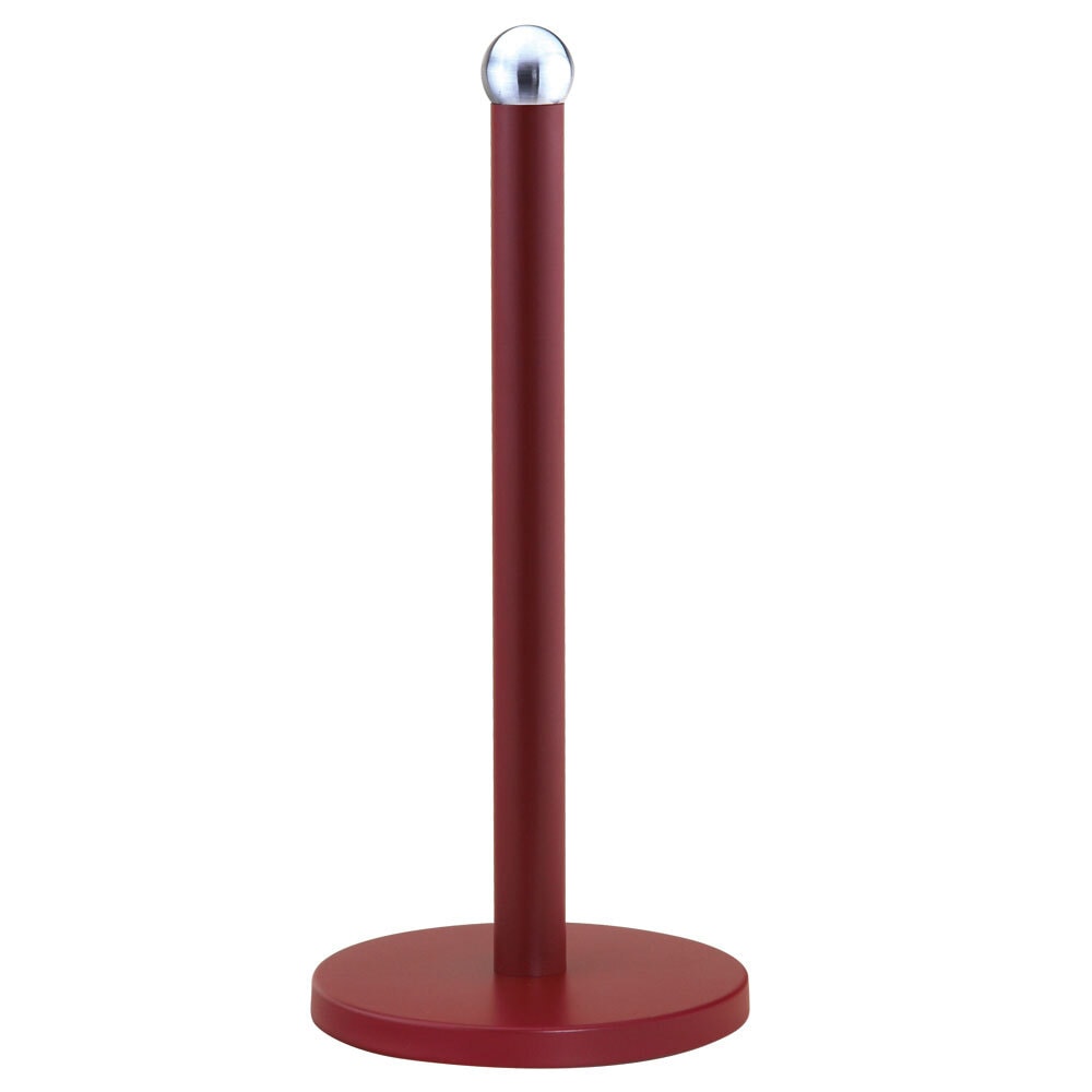 HATEX Küchenrollenhalter Edelstahl rot