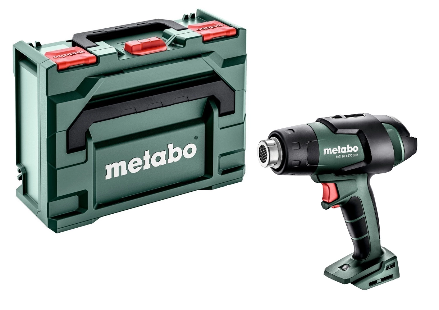 Metabo HG 18 LTX 500-M 18V Li-ion accu Heteluchtpistool body in MetaBox - 500°C