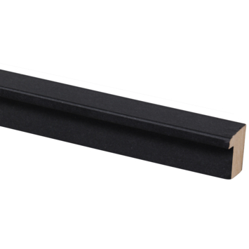 Decowall Acoustic eindprofiel zwart 260cm