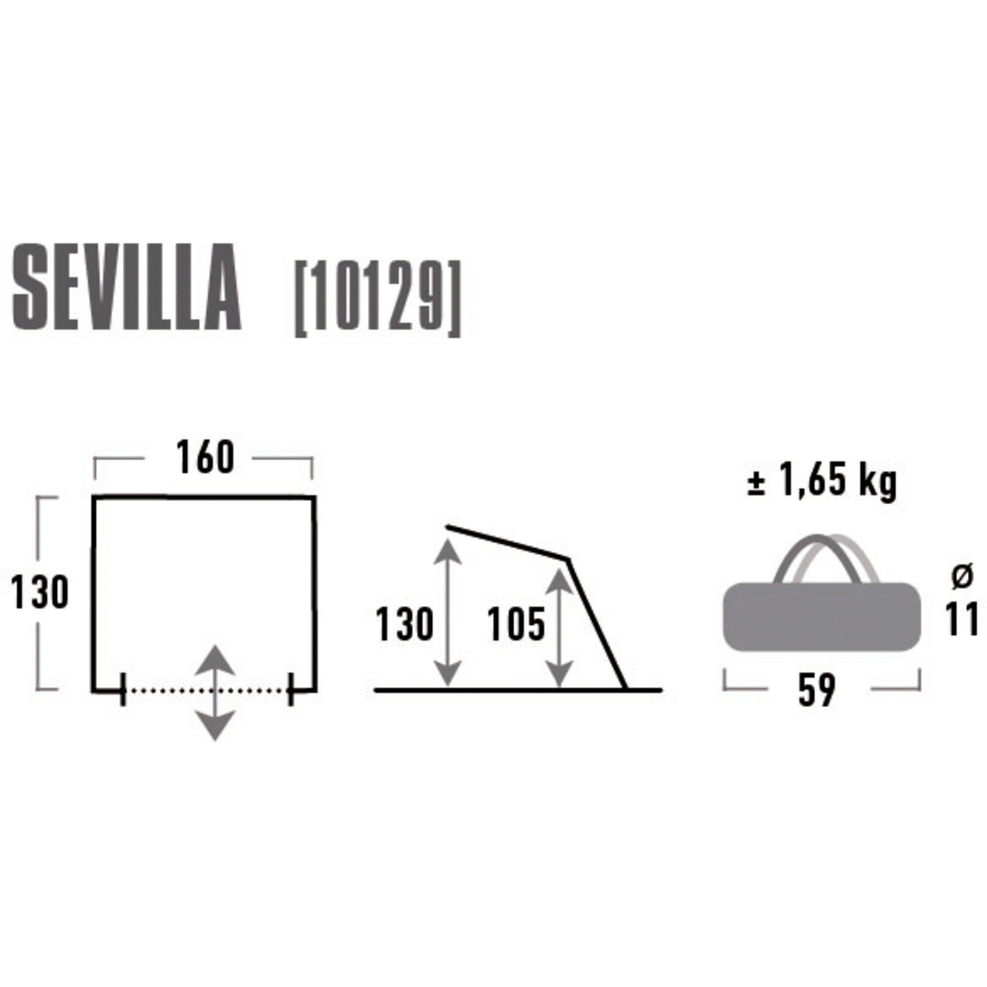 High Peak Zelt Strandmuschel Sevilla