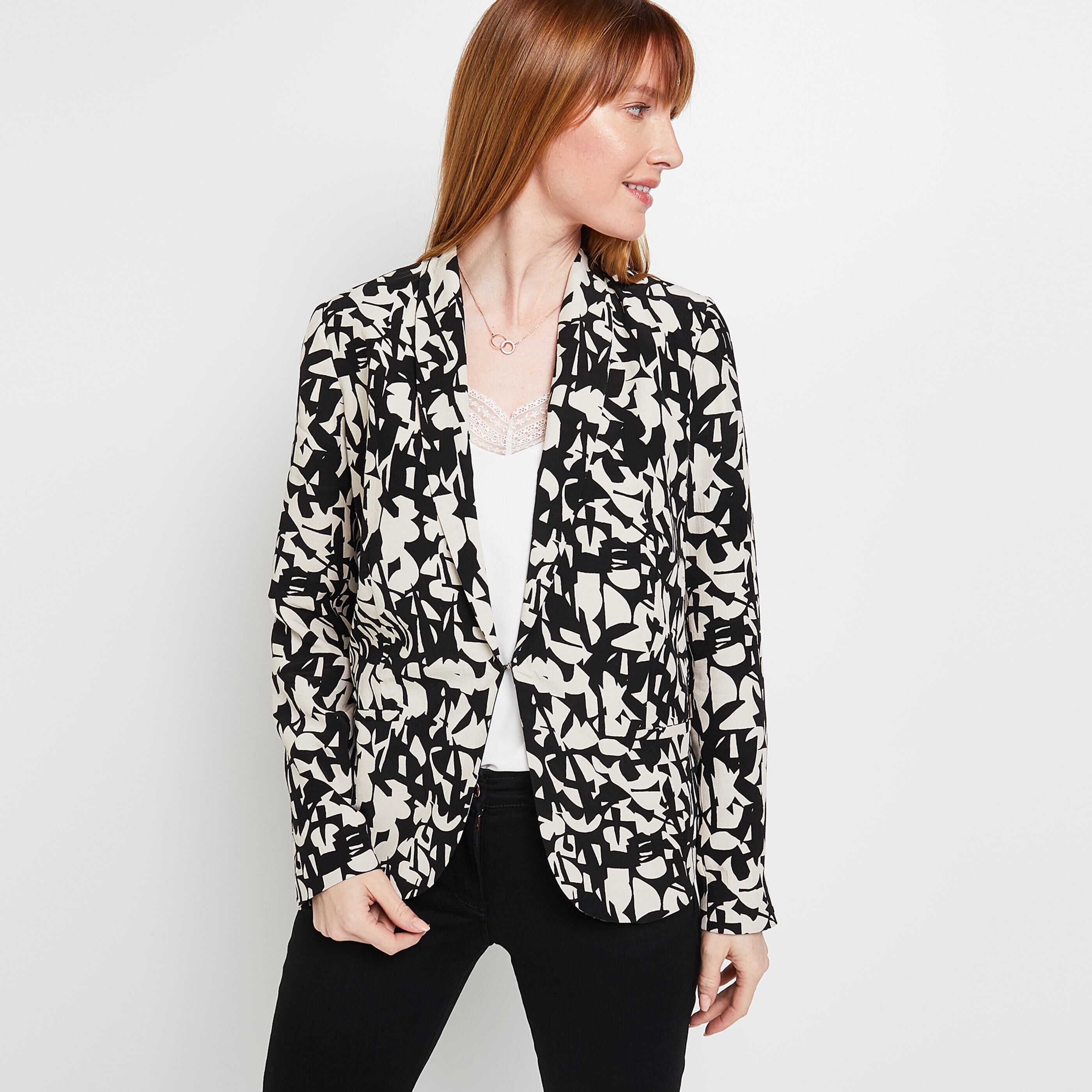 Blaser imprimé femme - NOIR