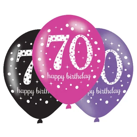 amscan 6 Ballons 70 Celebration
