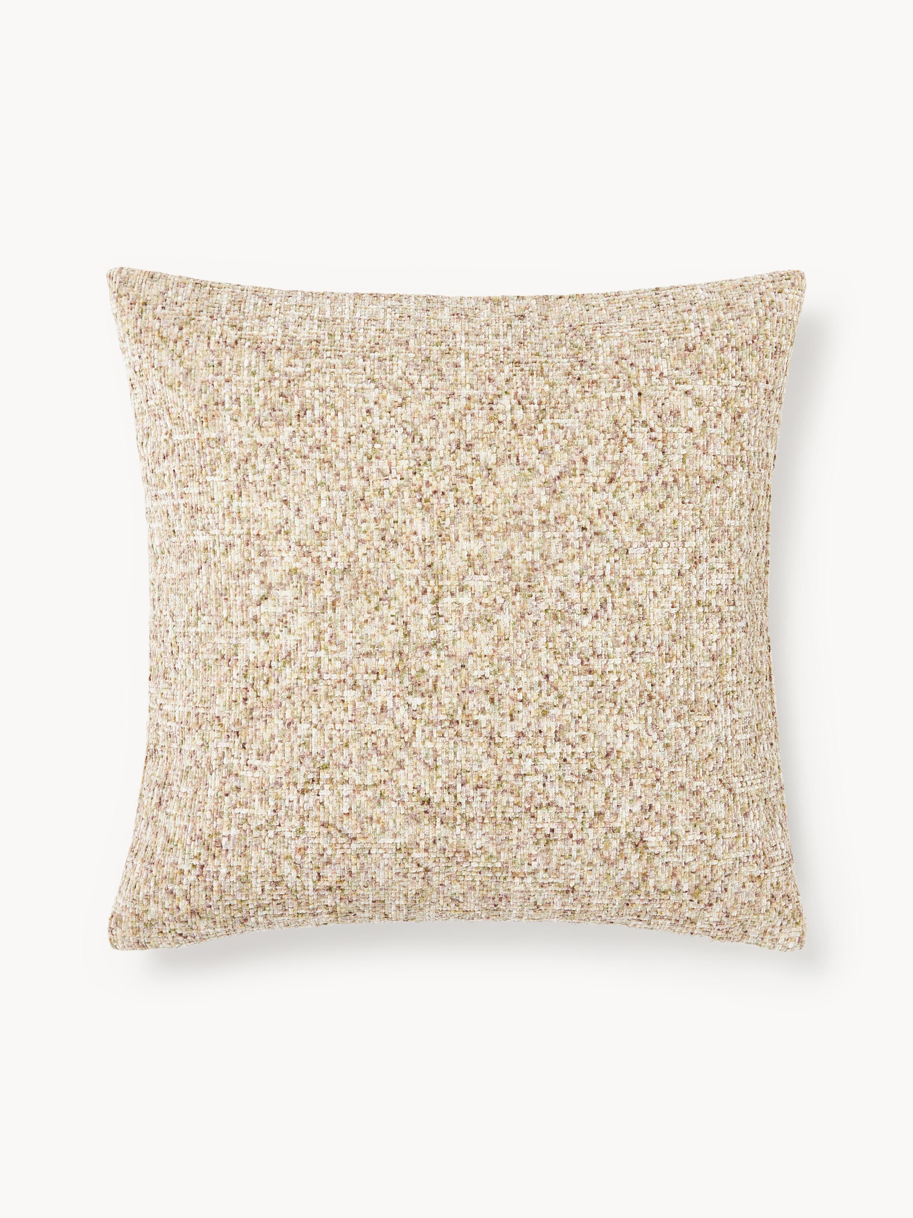 Chenille kussenhoes Hanka met pixelpatroon