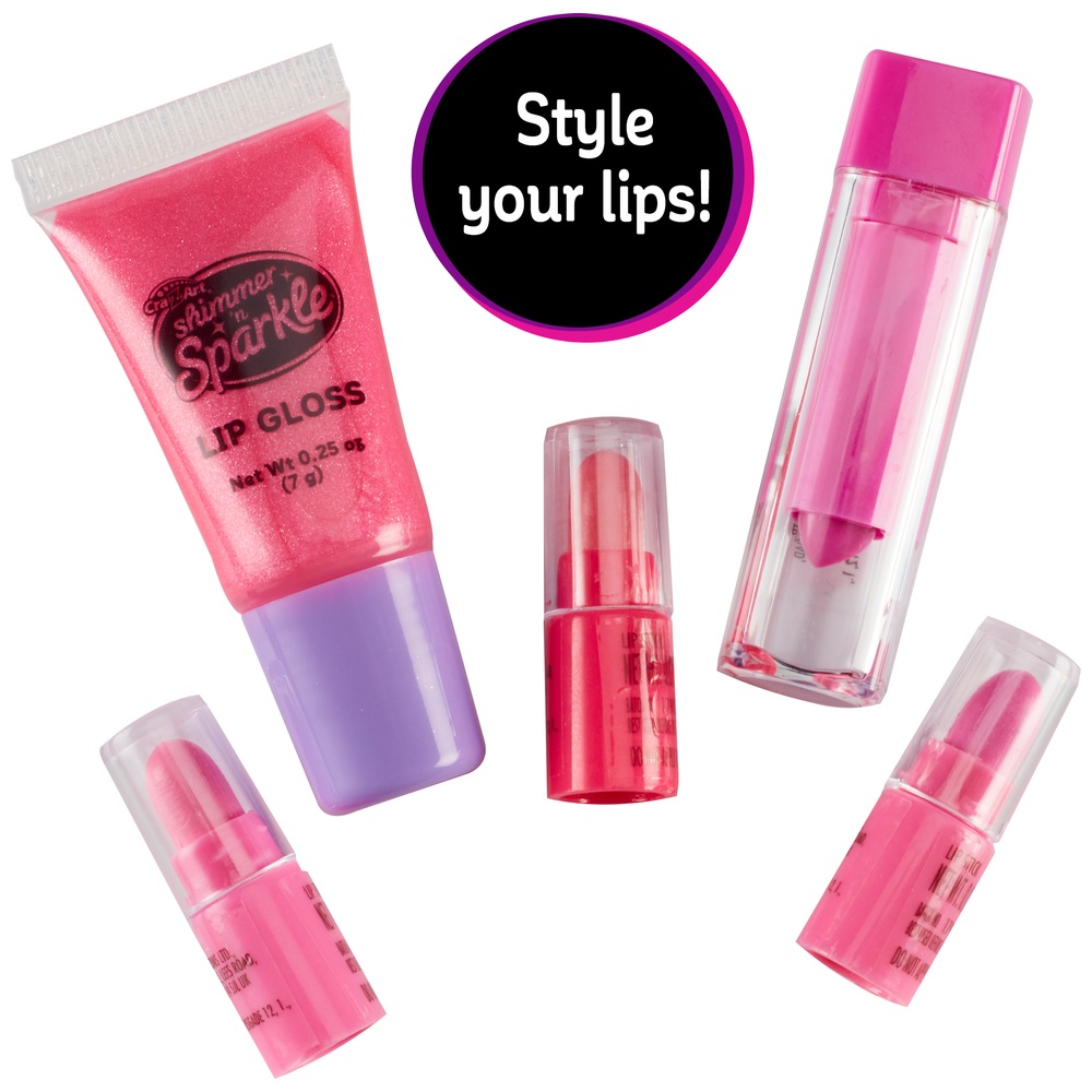 Schimmernde und funkelnde All-in-One-Schönheits-Make-up-Tasche