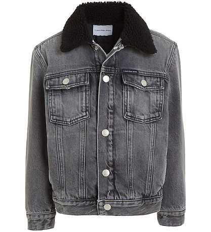 Calvin Klein Jeansjacke Mit Futter - Visual Grey