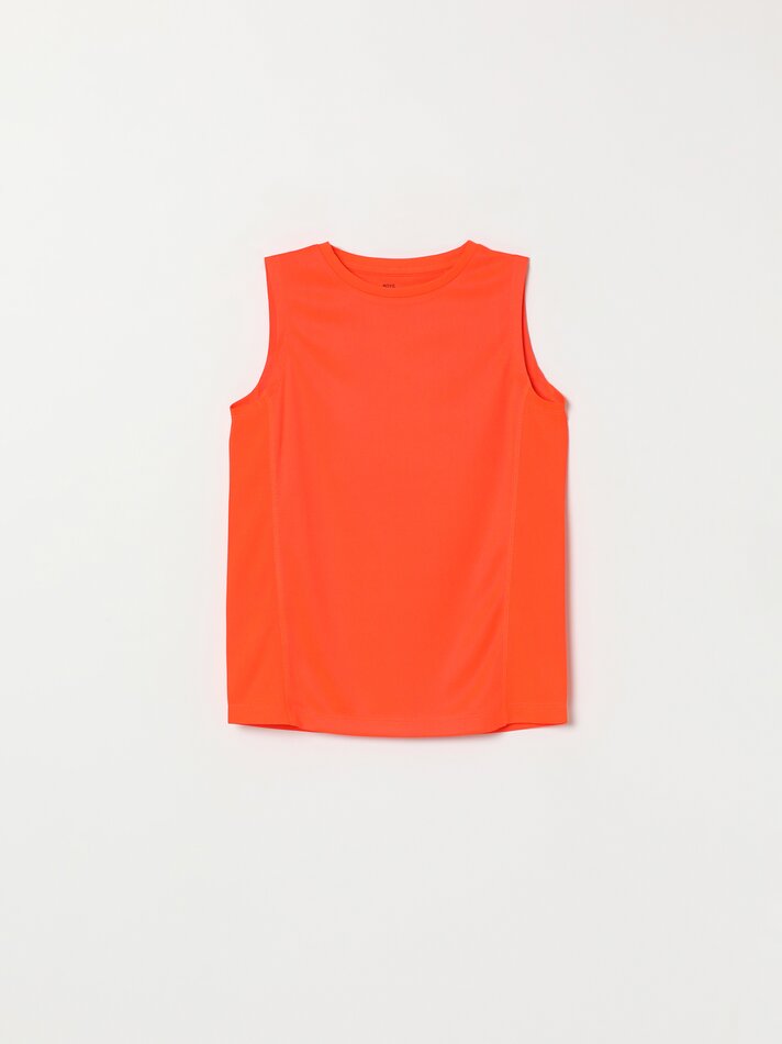 Pacote com 2 camisetas esportivas sem mangas - Laranja Vigore