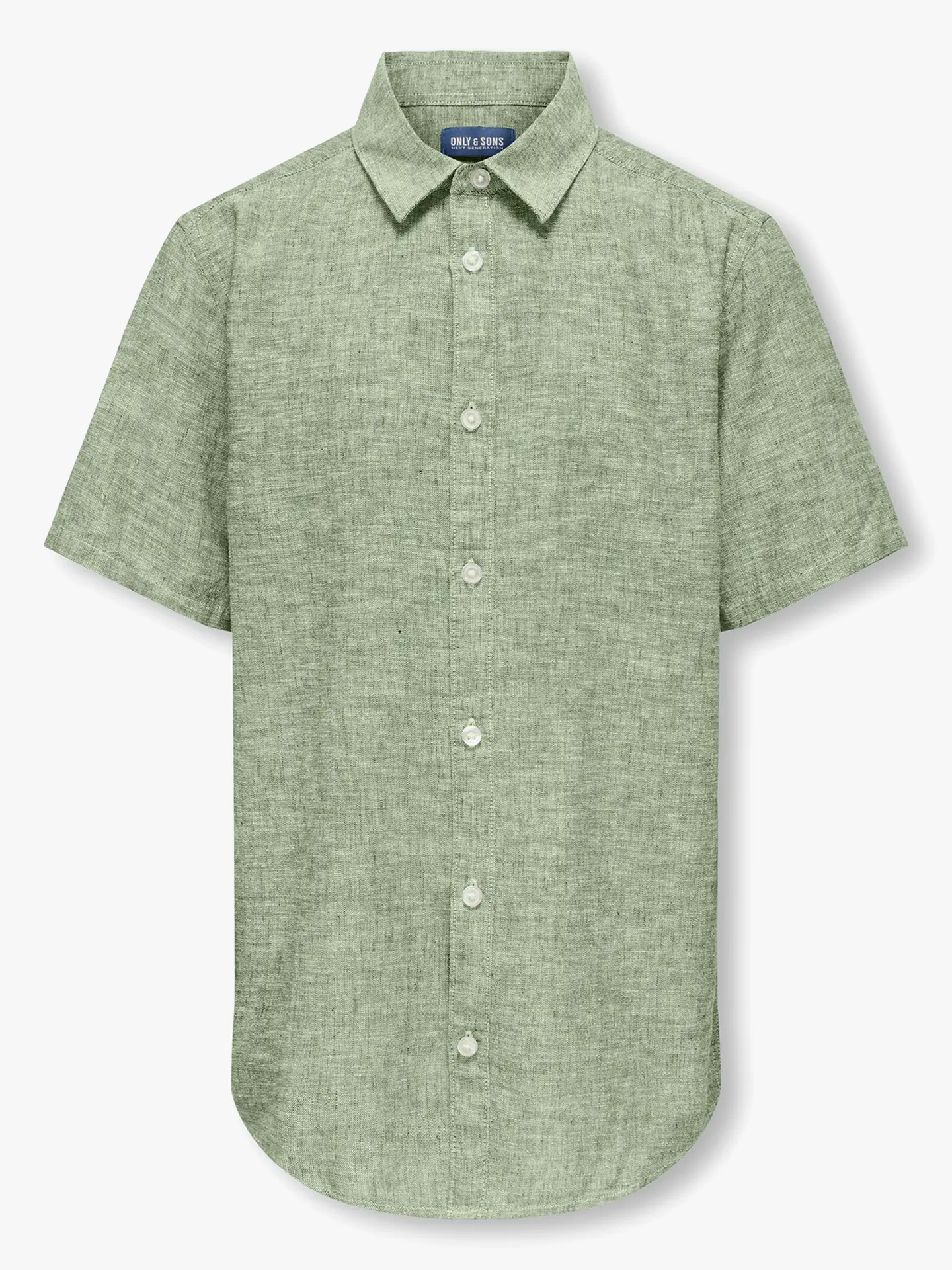Caiden Life Short Sleeve Solid Linen Shirt Woven