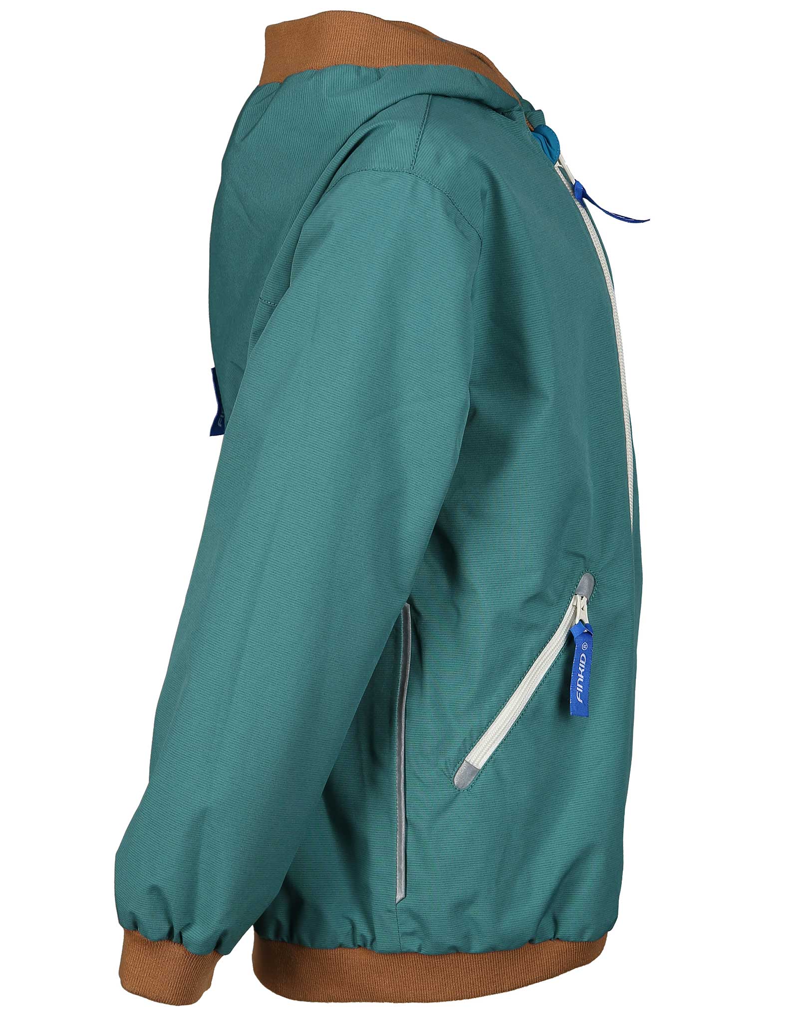 Wende-Regenjacke MUUTUVA in jungle/almond