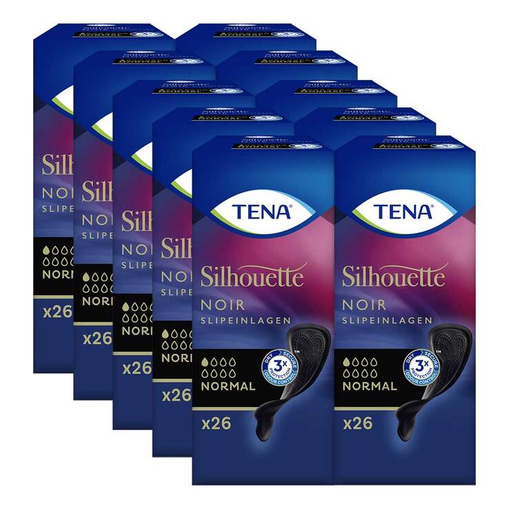 TENA® Silhouette NOIR Normal Einlagen bei Inkontinenz, 26 St