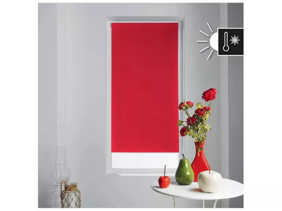Store enrouleur occultant - 60 x 90 cm - Occult - Rouge