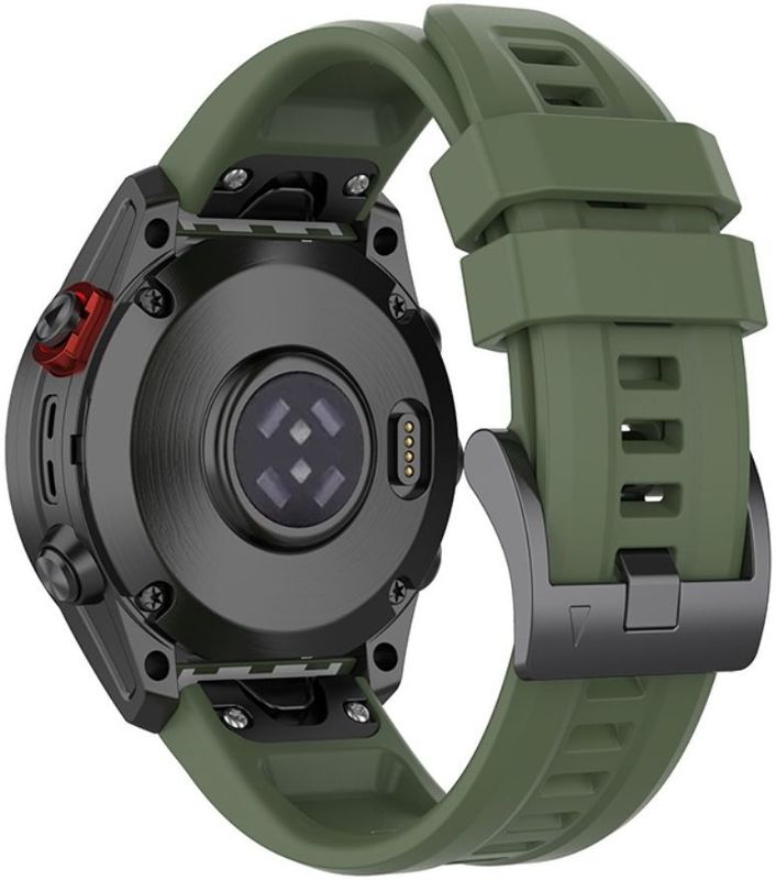 Universeel Garmin QuickFit 22MM Bandje Siliconen Gespsluiting Groen