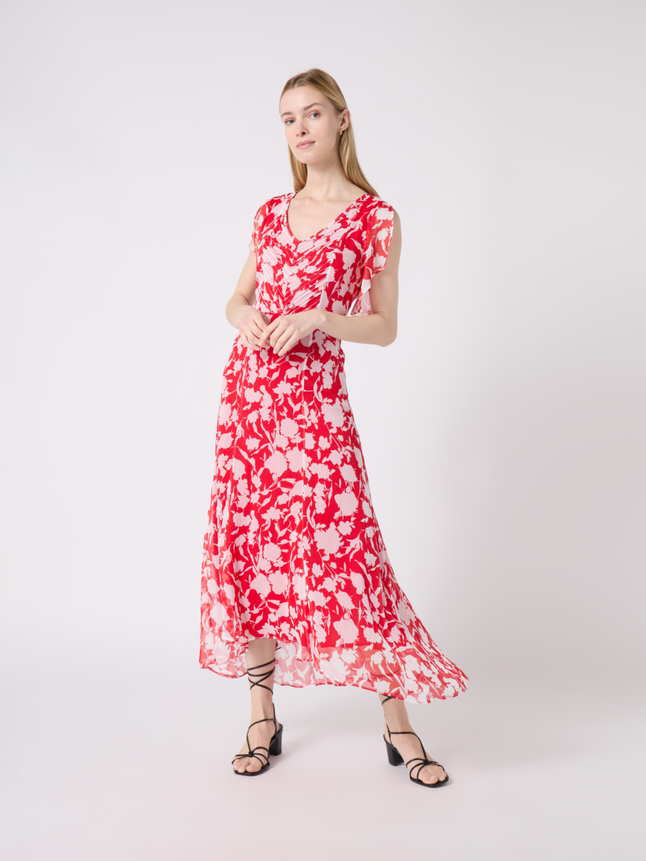 Robe longue asymétique
