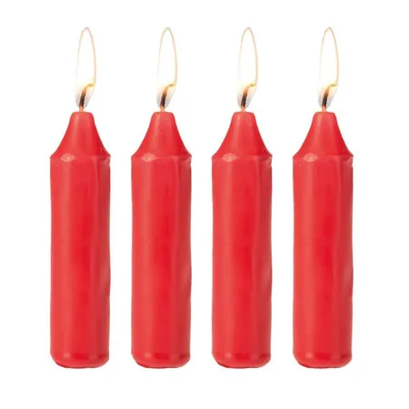 Idena Adventskerzen 4er Set ca. 23 x 105 mm, rot