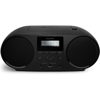 Radio Philips FM TAZ5000 avec Lecteur CD Noir