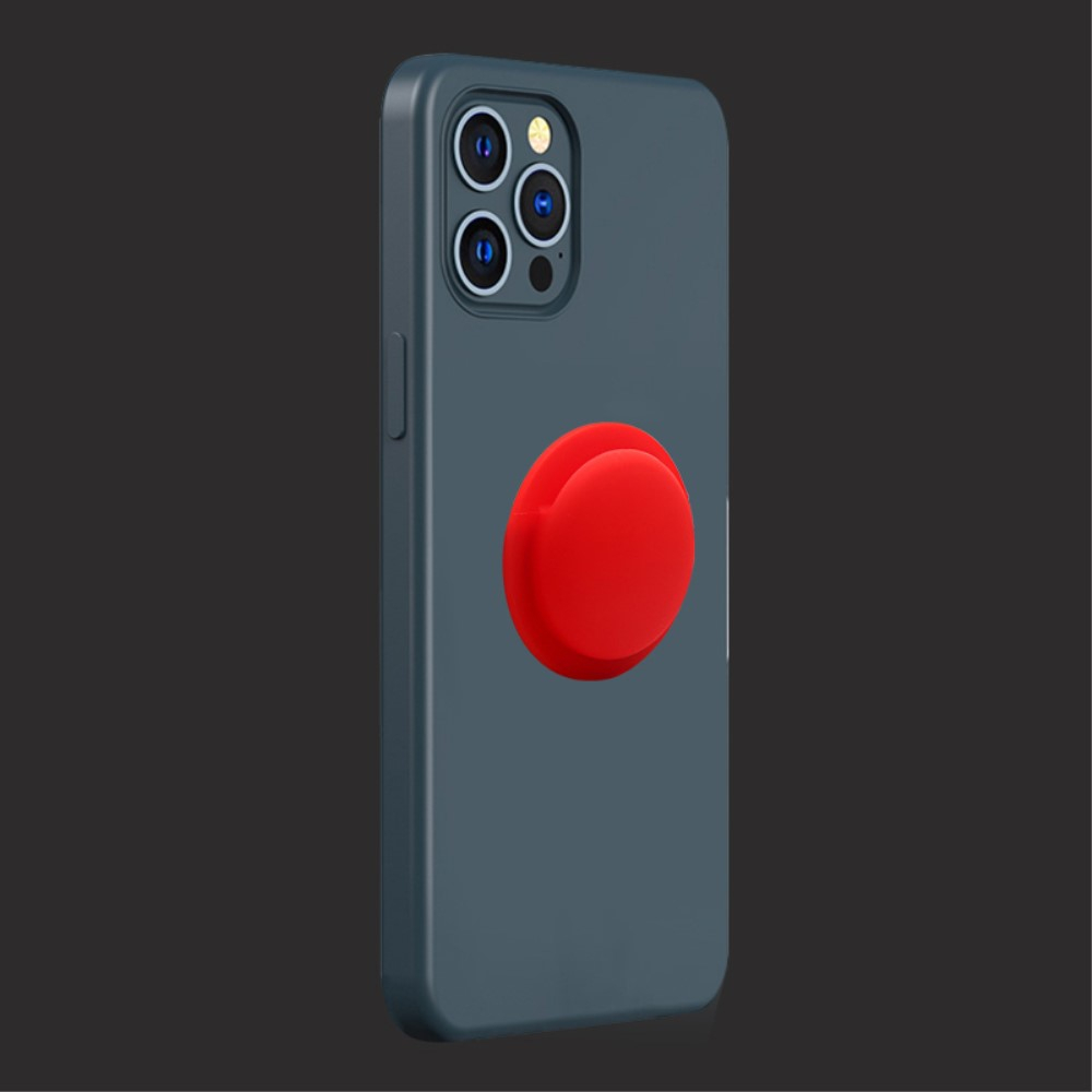 Apple AirTag Silikon Case Hülle mit Kleberückseite - Dunkelblau