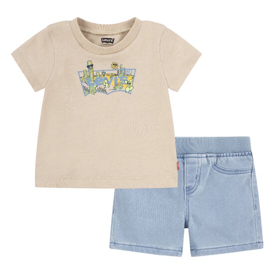 Ensemble t-shirt + short   Taupe        de               Levi's Kids