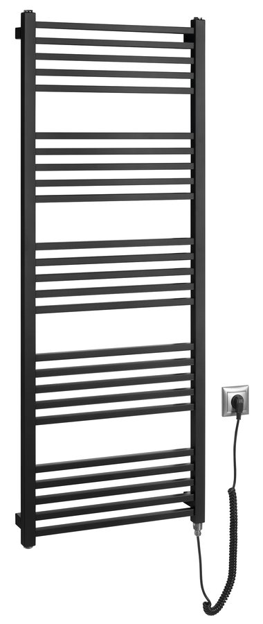 Sapho Metro E elektrische radiator 50x134cm 500W zwart mat