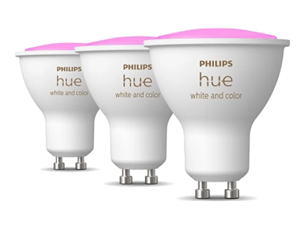 Philips Hue White and Color Ambiance - GU10 pærer - 3-pak
