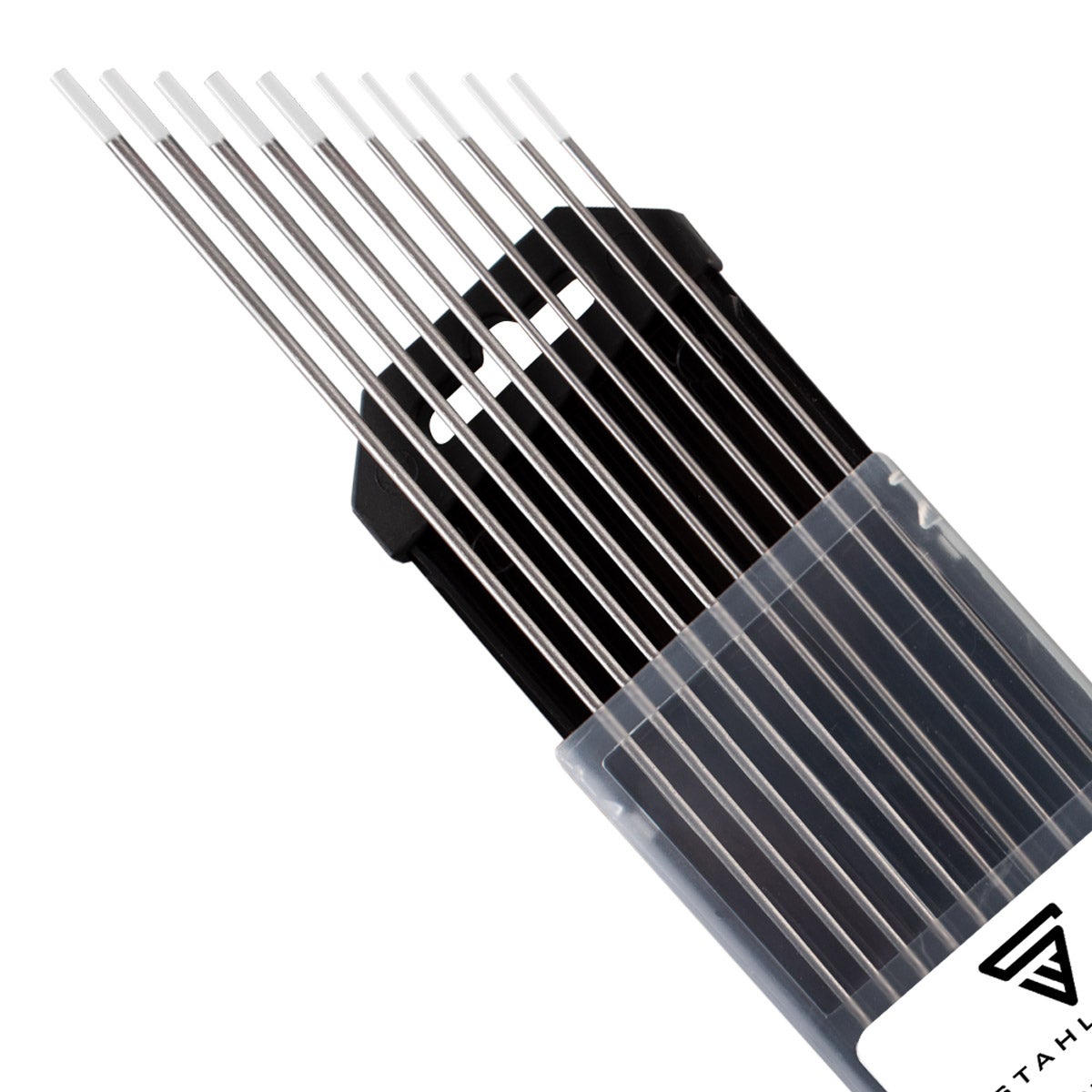 STAHLWERK Wolfraamelektroden WZ8 Wit 1,6 + 2,4 mm, 5 stuks in een praktische set van 10