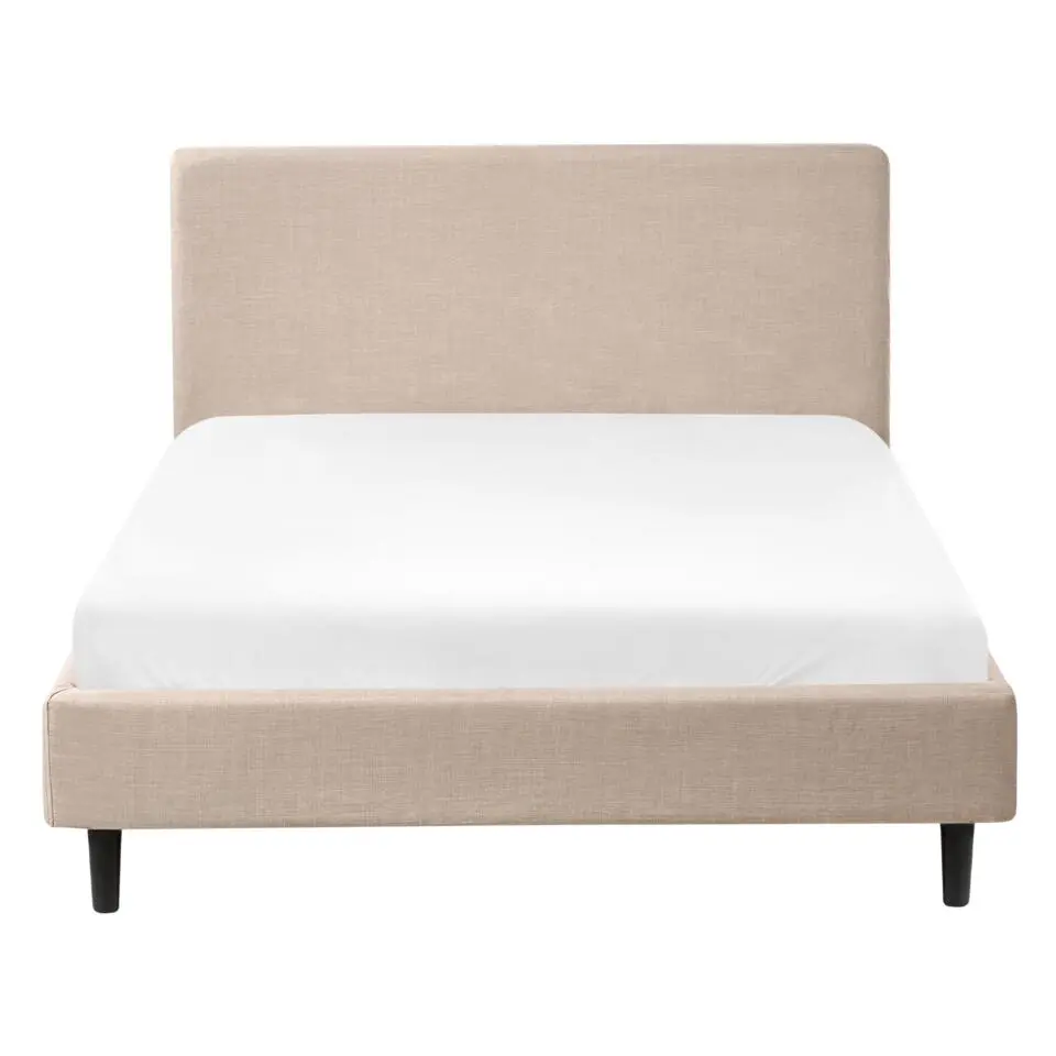 FITOU - Tweepersoonsbed - Beige - 120 x 200 cm - Polyester