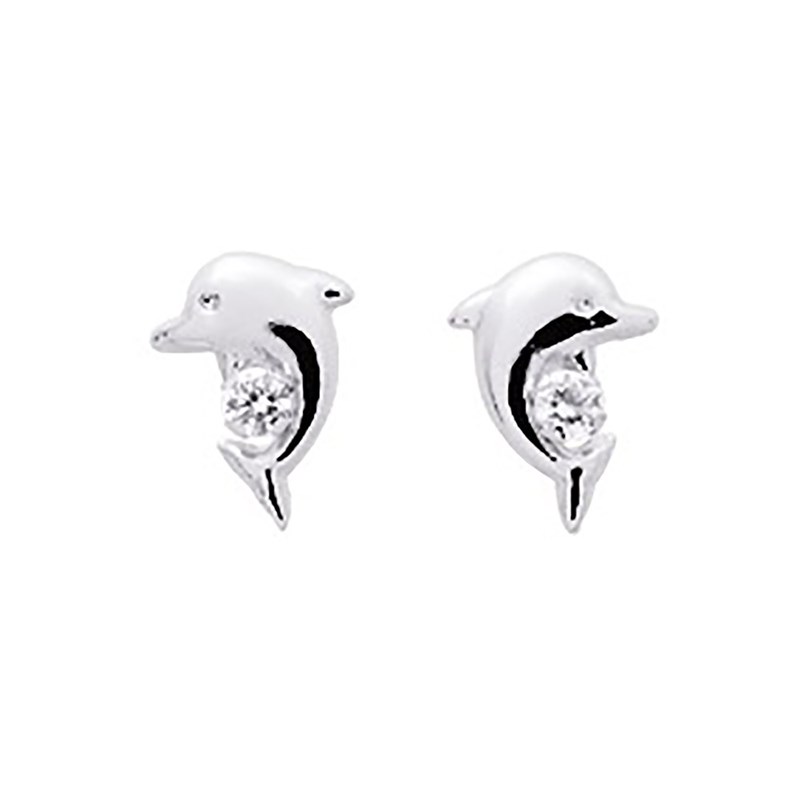 Boucles d'oreilles femme - Oxyde de zirconium - Or 18 Carats