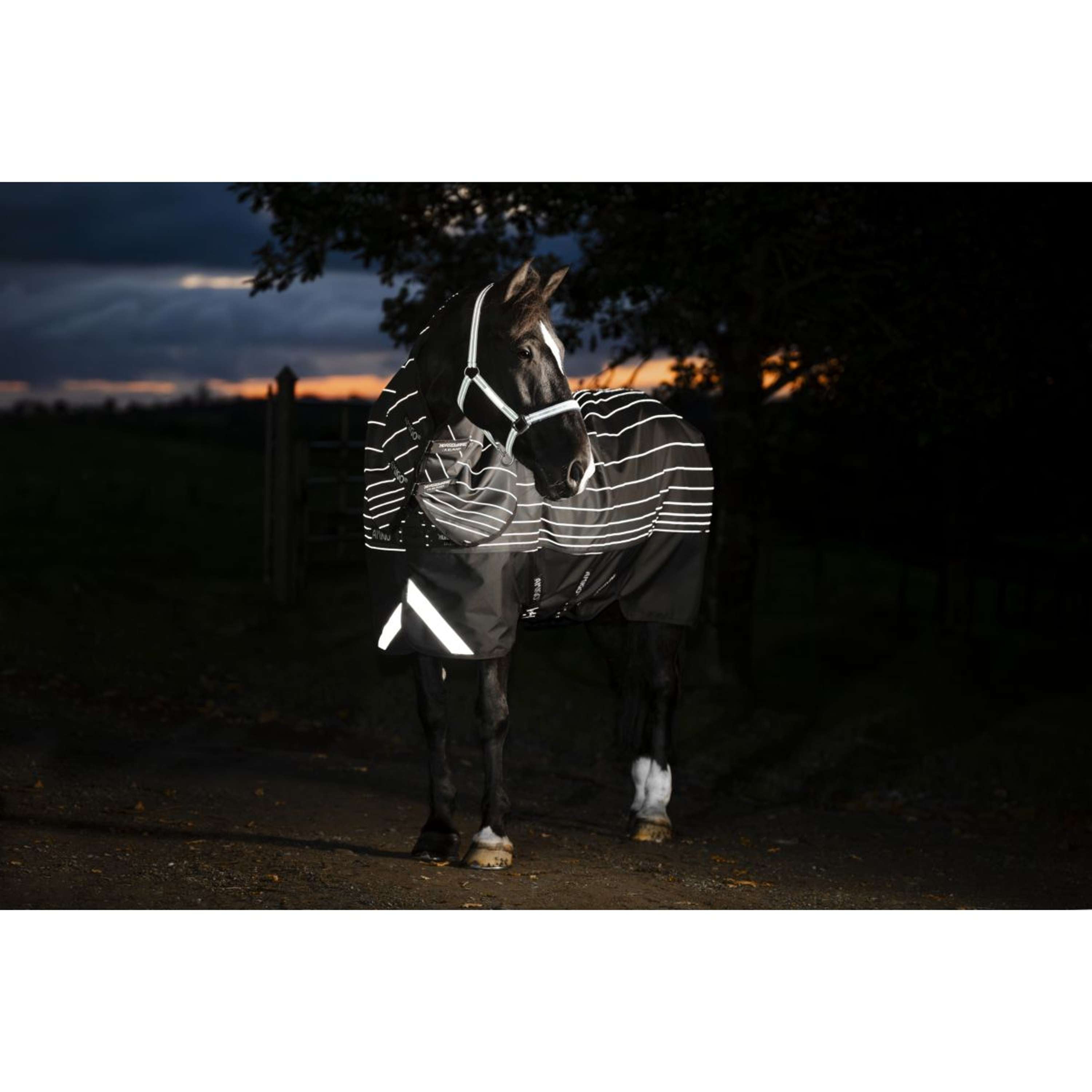 Amigo Turnout Rug FieldSafe Reflectech Plus 1200D 50g Black/Reflective