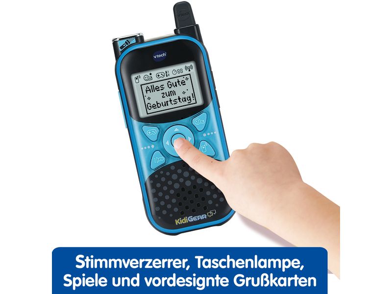 Vtech Kidi Talkie Explorer -DE- Walkie-Talkie mit Taschenlampe und lustigen Stimmverzerrungseffekten