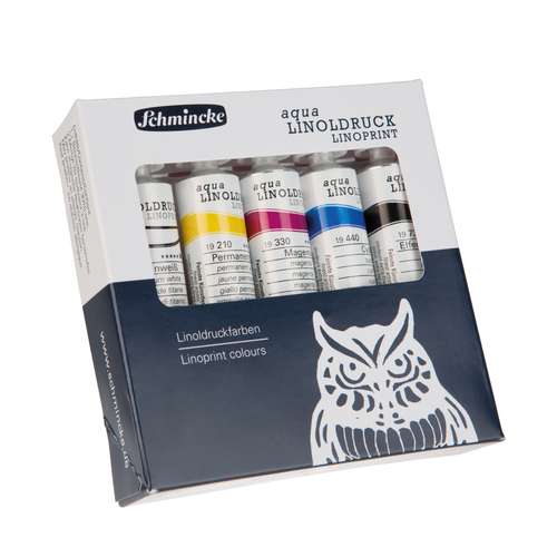 SCHMINCKE Aqua Linoldruckfarben, Set