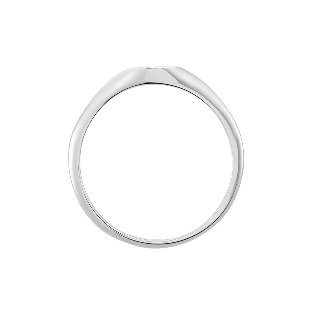 Chevalière Liao Argent Blanc